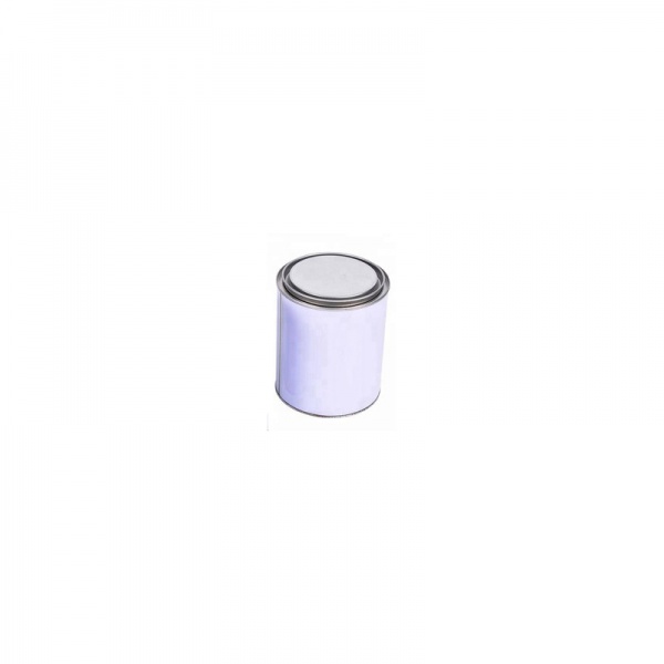 500ml Lever Lid Tin White/Plain with Lid